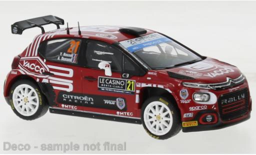 Diecast model cars Citroen C3 WRC No.21 WRC2 Rally Monte Carlo 2023 1/43 IXO