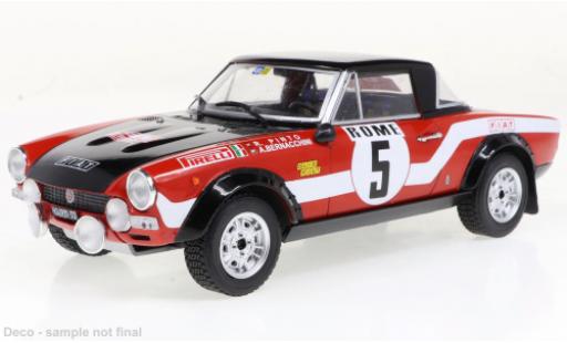 Diecast model cars Fiat 124 Abarth No.5 Rally Monte Carlo 1973 1/24 IXO