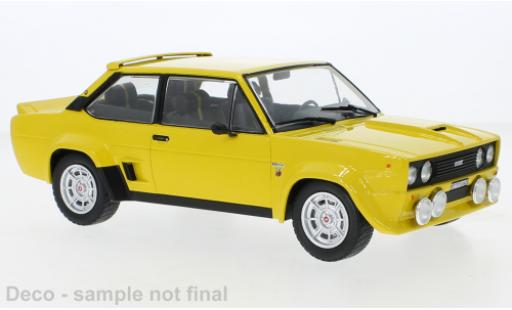 Diecast model cars Fiat 131 Abarth yellow 1980 1/18 IXO