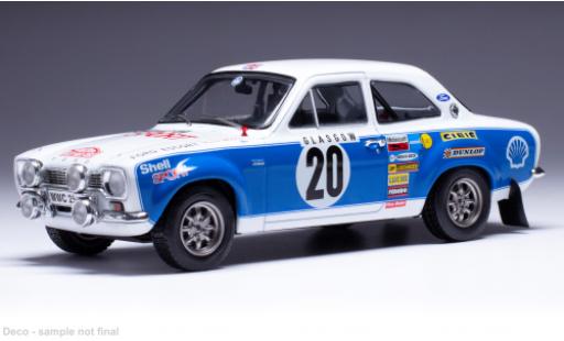 Diecast model cars Ford Escort RS 1600 MK I No.20 Rally Monte Carlo 1973 1/18 IXO