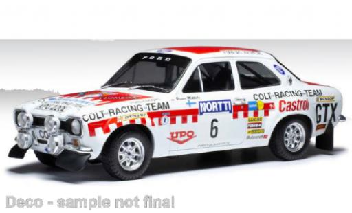 Diecast model cars Ford Escort RS 1600 MK I No.6 1000 Lakes Rally 1973 1/18 IXO