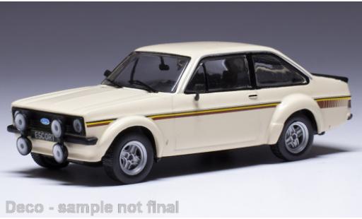 Diecast model cars Ford Escort RS 1800 MK II beige 1976 1/43 IXO