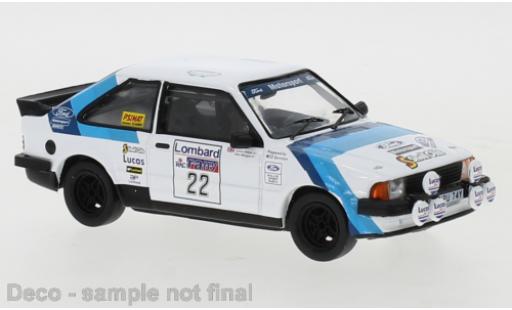 Diecast model cars Ford Escort RS 1600i MKIII No.22 RAC Rally 1983 1/43 IXO