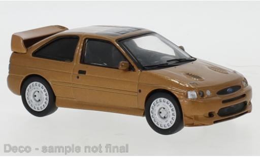 Diecast model cars Ford Escort Cosworth RS Custom metallise brown 1992 1/43 IXO