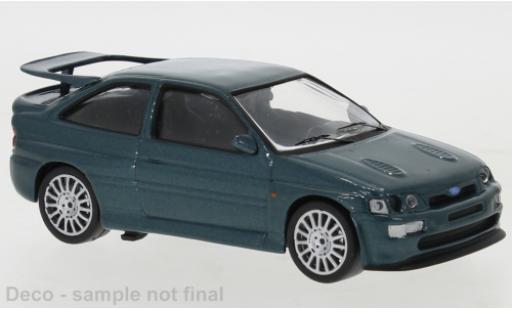 Diecast model cars Ford Escort Cosworth RS metallise green 1994 1/43 IXO