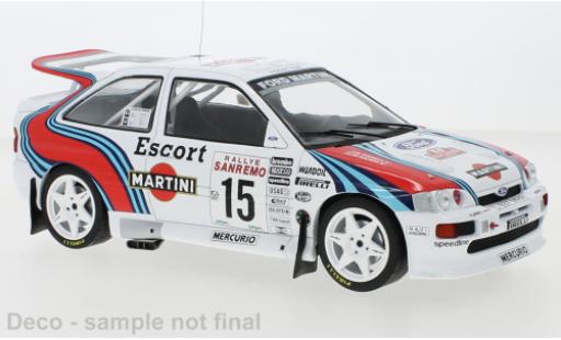 Diecast model cars Ford Escort Cosworth RS No.15 Rally San Remo 1994 1/18 IXO