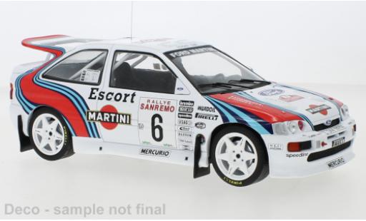 Diecast model cars Ford Escort Cosworth RS No.6 Rally San Remo 1994 1/18 IXO
