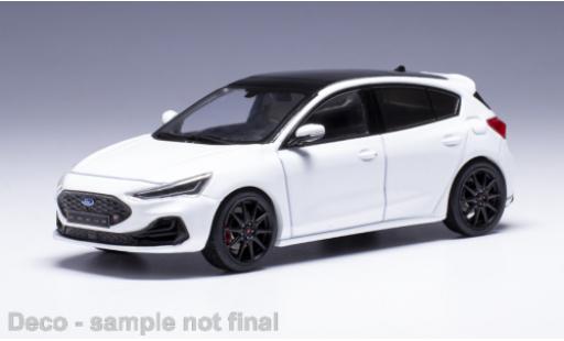 Diecast model cars Ford Focus ST white 2022 1/43 IXO