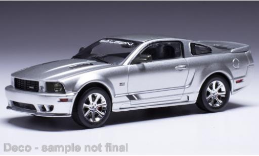 Diecast model cars Saleen S281 Base Ford Mustang metallise grey 2005 1/43 IXO
