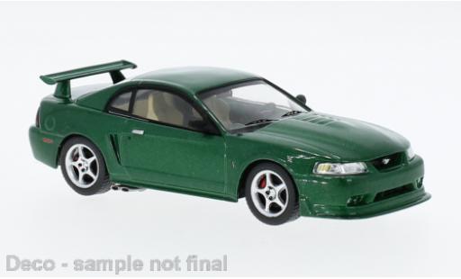 Diecast model cars Ford Mustang SVT Cobra STV R metallise green 2000 1/43 IXO