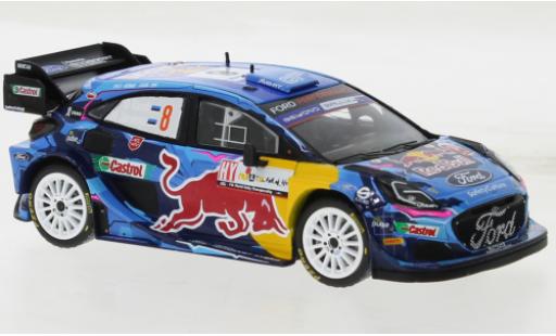 Diecast model cars Ford Puma Rally1 No.8 WRC1 Rally Croatia 2023 1/43 IXO