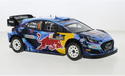 Diecast model cars Ford Puma Rally1 No.8 WRC1 Rally Sweden 2023 1/18 IXO