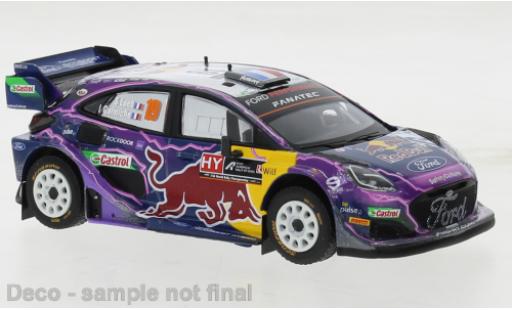 Diecast model cars Ford Puma Rally1 Rally 1 No.19 WRC Rally Acropolis 2022 1/43 IXO