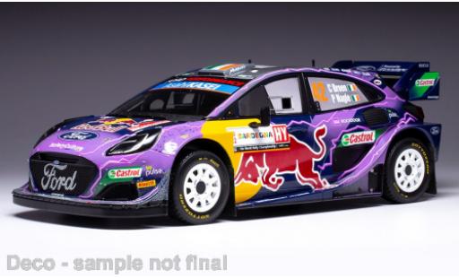 Diecast model cars Ford Puma Rally1 Rally 1 No.42 WRC Rally Sardinien 2022 1/18 IXO