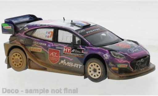 Diecast model cars Ford Puma Rally1 Rally 1 No.7 WRC Rally Acropolis 2022 1/18 IXO