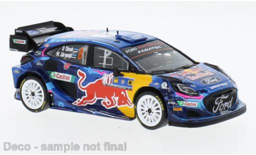 Diecast model cars Ford Puma Rally1 Rally 1 No.8 WRC Rally Chile 2023 1/43 IXO