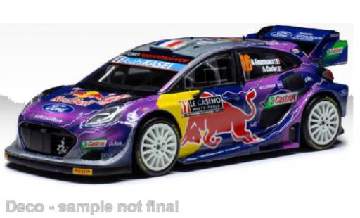 Diecast model cars Ford Puma Rally1 No.16 WRC2 Rally Monte Carlo 2022 1/18 IXO