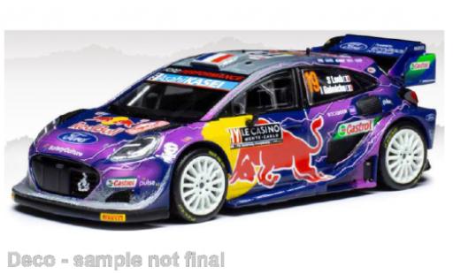 Diecast model cars Ford Puma Rally1 No.19 WRC Rally Monte Carlo 2022 1/43 IXO