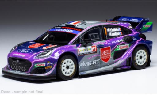 Diecast model cars Ford Puma Rally1 No.7 WRC Rally Sardinien 2022 1/43 IXO