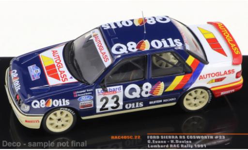 Diecast model cars Ford Sierra Cosworth RS No.23 Rally RAC Lombard 1991 1/43 IXO