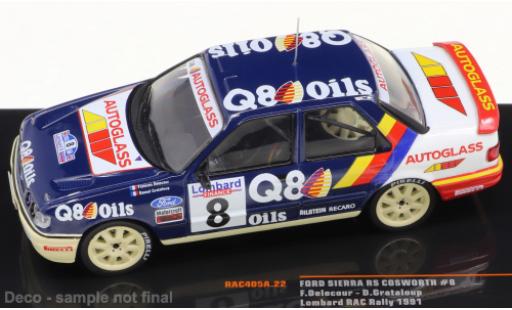 Diecast model cars Ford Sierra Cosworth RS No.8 Rally RAC Lombard 1991 1/43 IXO