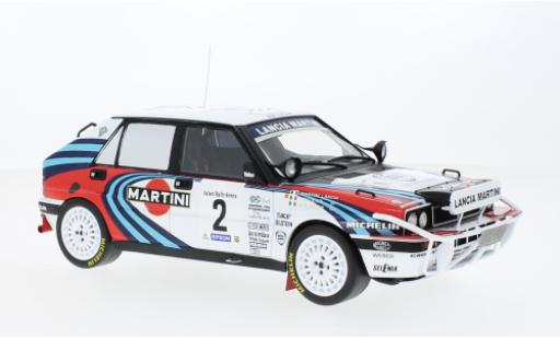 Diecast model cars Lancia Delta HF Integrale 16V No.2 Martini Rally WM Safari Rally 1990 1/18 IXO