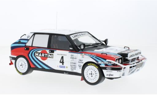 Diecast model cars Lancia Delta HF Integrale 16V No.4 Martini Rally WM Safari Rally 1990 1/18 IXO