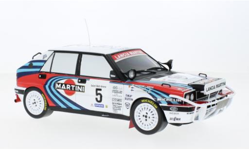 Diecast model cars Lancia Delta HF Integrale 16V No.5 Martini Rally WM Safari Rally 1990 1/18 IXO
