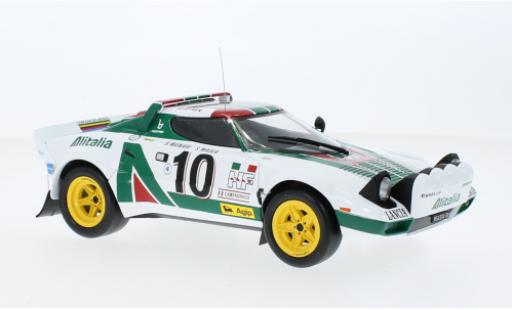 Diecast model cars Lancia Stratos HF No.10 Alitalia Rally WM Rally Monte Carlo 1976 1/43 IXO