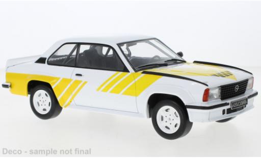 Diecast model cars Opel Ascona B 400 B white/yellow 1982 1/18 IXO