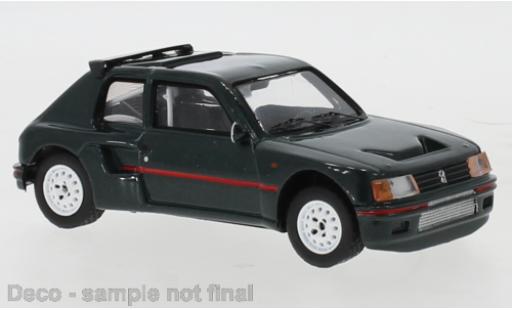 Diecast model cars Peugeot 205 Turbo 16 T16 Douane metallise grey 1987 1/43 IXO