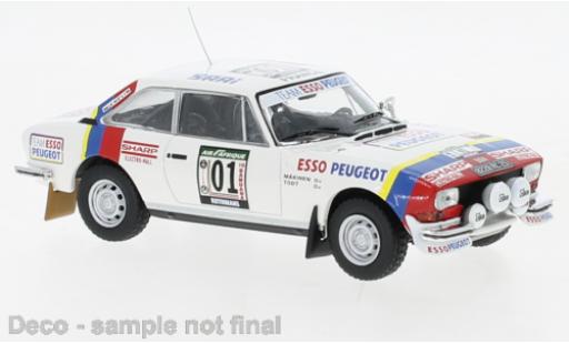 Diecast model cars Peugeot 504 Rallye Coupe V6 No.1 Rally WM Rally Cote d Ivoire 1978 1/43 IXO
