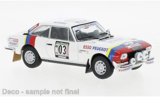 Diecast model cars Peugeot 504 Rallye Coupe V6 No.3 Rally WM Rally Cote d Ivoire 1978 1/43 IXO