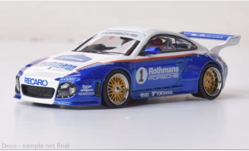 Diecast model cars Porsche 911 Base Old and New white/blue Rothmans- 1/43 IXO