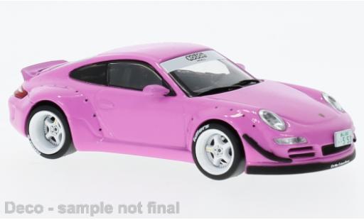 Diecast model cars Porsche 911 RWB pink 1/18 IXO