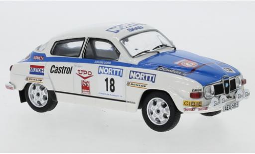 Diecast model cars Saab 96 1000 Lakes Rally V4 No.18 1976 1/43 IXO