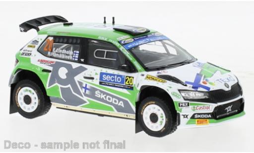 Diecast model cars Skoda Fabia Rally2 EVO No.20 Rally WM Rally Finnland 2022 1/43 IXO