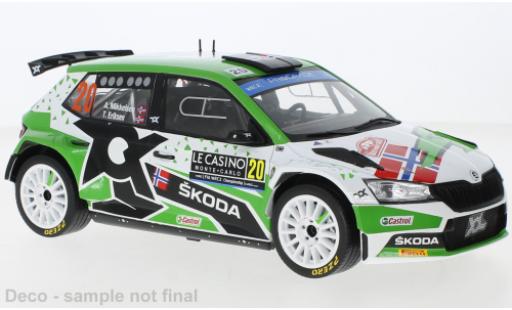 Diecast model cars Skoda Fabia Rally2 EVO No.20 Rally WM Rally Monte Carlo 2022 1/18 IXO