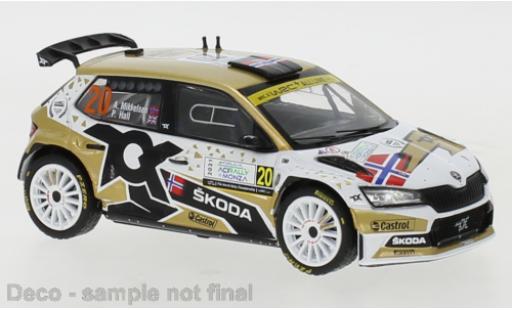 Diecast model cars Skoda Fabia R5 Evo Rally2 No.20 WRC Rally Monza 2021 1/43 IXO