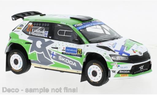 Diecast model cars Skoda Fabia Rally2 EVO No.27 Rally WM Rally Estland 2022 1/43 IXO