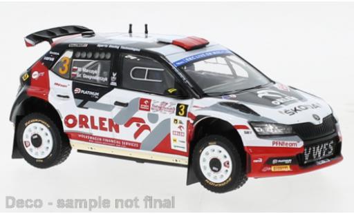 Diecast model cars Skoda Fabia Rally2 EVO No.3 Rally Polen 2022 1/43 IXO