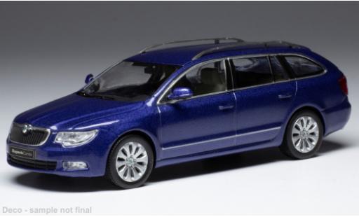 Diecast model cars Skoda Superb Base II 3T metallise blue 2008 1/43 IXO