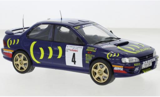 Diecast model cars Subaru Impreza 555 No.4 WRC Rally Tour de Corse 1995 1/24 IXO