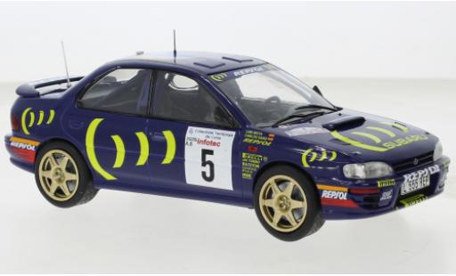Diecast model cars Subaru Impreza 555 No.5 WRC Rally Tour de Corse 1995 1/24 IXO