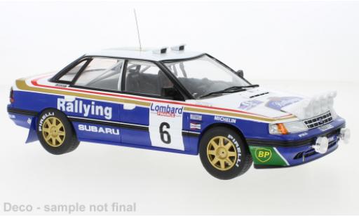 Diecast model cars Subaru Legacy RS 1991 No.6 Rothmans Racing RAC Rally 1/18 IXO