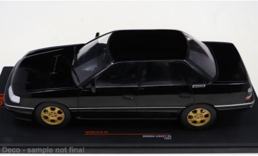Diecast model cars Subaru Legacy RS 1991 black 1/18 IXO