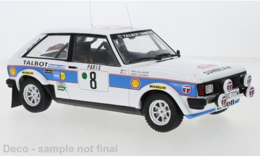 Diecast model cars Talbot Sunbeam Lotus No.8 Rally Monte-Carlo 1981 1/18 IXO