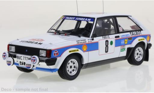 Diecast model cars Talbot Sunbeam Lotus No.8 Rally WM Rally Monte Carlo 1981 1/24 IXO