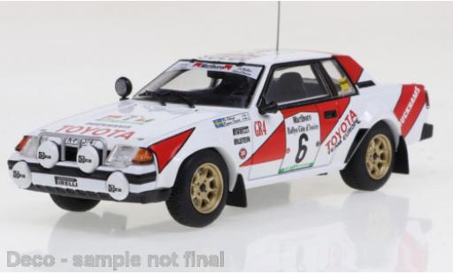 Diecast model cars Toyota Celica Rally 2000GT No.6 Cote d Ivoire 1982 1/43 IXO