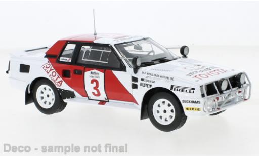 Diecast model cars Toyota Celica TA64 TwinCam Turbo No.3 Safari Rally 1985 1/24 IXO